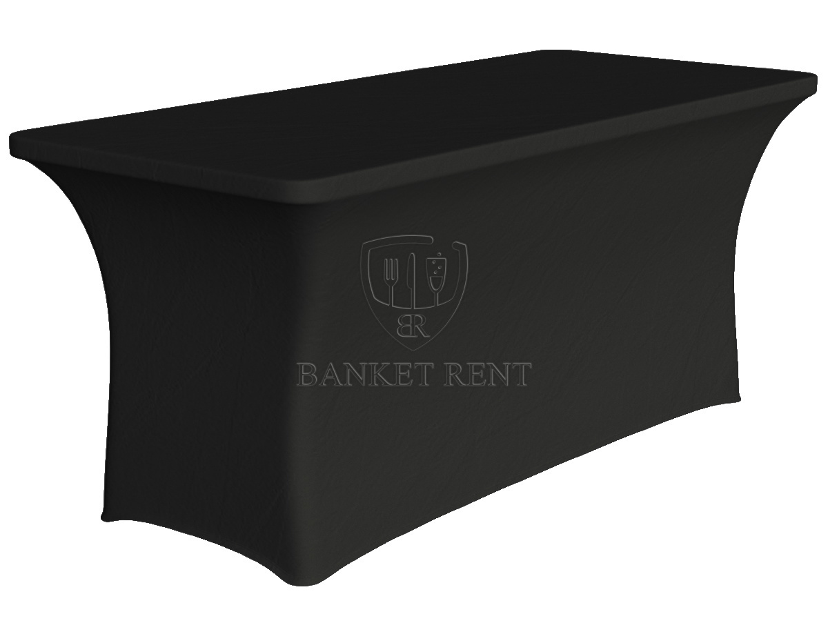Чехол стрейч на стол 1800*750 мм черный