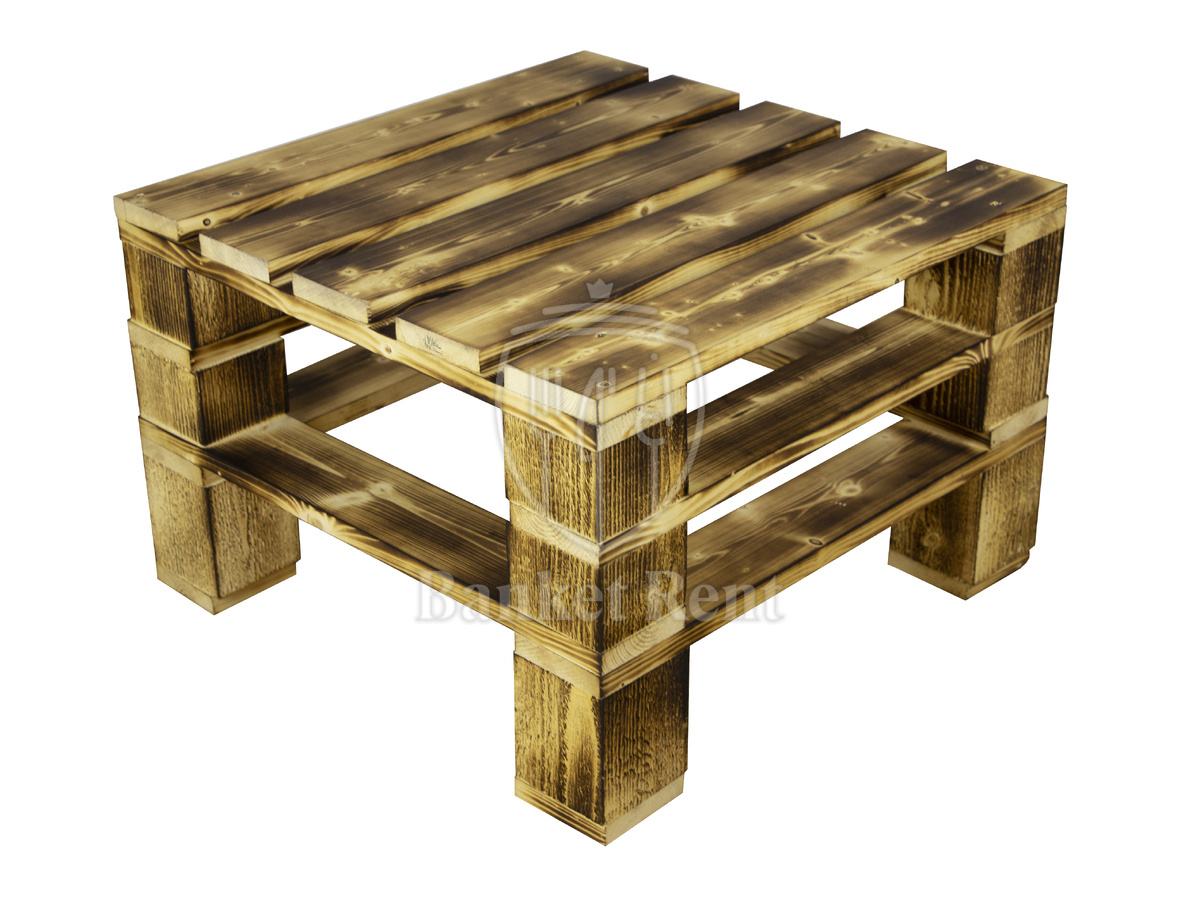Пуф-стол из паллет "Woodcraft" 600*600 мм