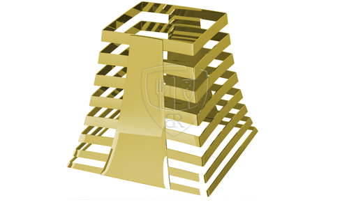 Подставка фуршетная "Пирамида Gold" Zeiher M 8 уровней