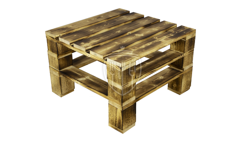 Пуф-стол из паллет "Woodcraft" 600*600 мм